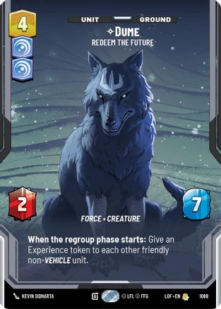 Dume - Redeem the Future (1088) (Prestige Foil) (1088) [Legends of the Force] - Fantasy Flight Games - Card Brawlers | Quebec | Canada |