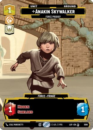 Anakin Skywalker - Force Prodigy (1098) (Prestige Foil) (1098) [Legends of the Force] - Fantasy Flight Games - Card Brawlers | Quebec | Canada |