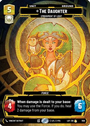 The Daughter - Embodiment of Light (1108) (Prestige Foil) (1108) [Legends of the Force] - Fantasy Flight Games - Card Brawlers | Quebec | Canada |
