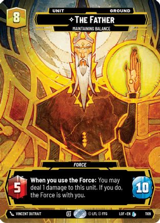 The Father - Maintaining Balance (1109) (Prestige Foil) (1109) [Legends of the Force] - Fantasy Flight Games - Card Brawlers | Quebec | Canada |