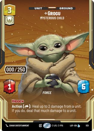 Grogu - Mysterious Child (1131) (Serialized) (1131) [Legends of the Force] - Fantasy Flight Games - Card Brawlers | Quebec | Canada |