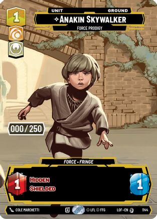 Anakin Skywalker - Force Prodigy (1144) (Serialized) (1144) [Legends of the Force] - Fantasy Flight Games - Card Brawlers | Quebec | Canada |