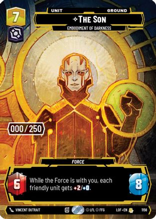 The Son - Embodiment of Darkness (1156) (Serialized) (1156) [Legends of the Force] - Fantasy Flight Games - Card Brawlers | Quebec | Canada |