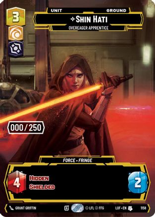 Shin Hati - Overeager Apprentice (1158) (Serialized) (1158) [Legends of the Force] - Fantasy Flight Games - Card Brawlers | Quebec | Canada |