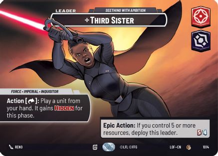 Third Sister - Seething With Ambition (1014) (Showcase) (1014) [Legends of the Force] - Fantasy Flight Games - Card Brawlers | Quebec | Canada |