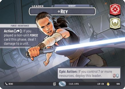 Rey - Nobody (1016) (Showcase) (1016) [Legends of the Force] - Fantasy Flight Games - Card Brawlers | Quebec | Canada |