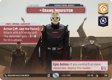 Grand Inquisitor - Stories Travel Quickly (1018) (Showcase) (1018) [Legends of the Force] - Fantasy Flight Games - Card Brawlers | Quebec | Canada |