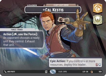 Cal Kestis - I Can't Keep Hiding (1019) (Showcase) (1019) [Legends of the Force] - Fantasy Flight Games - Card Brawlers | Quebec | Canada |