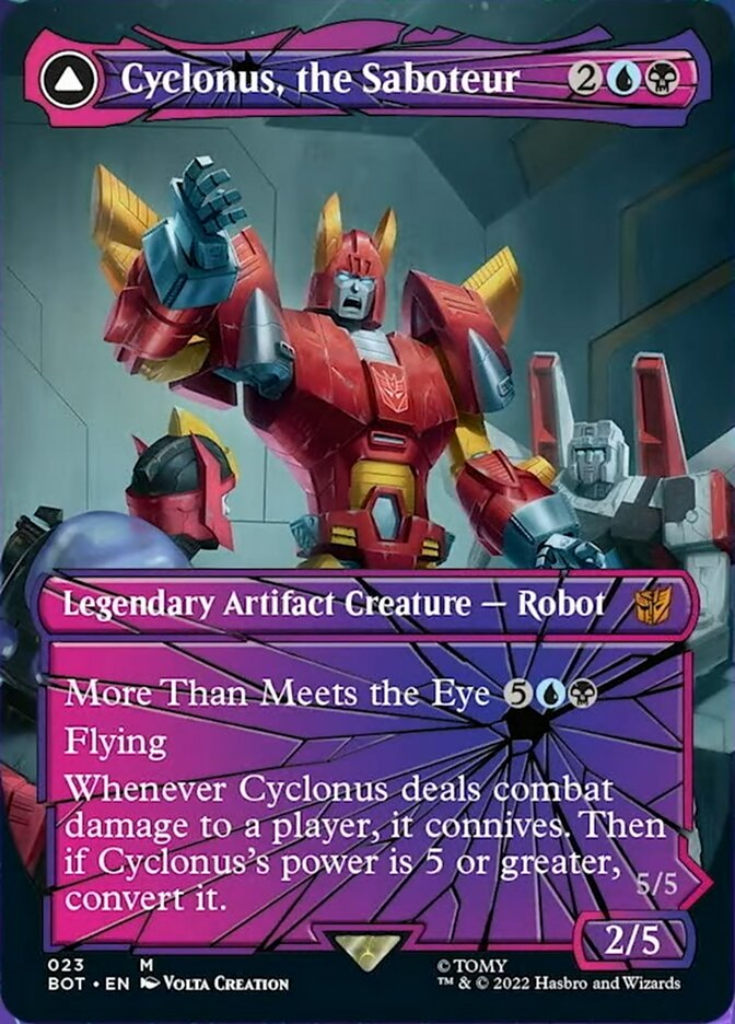 Cyclonus, the Saboteur // Cyclonus, Cybertronian Fighter (Shattered Glass) [Transformers] - Magic: The Gathering - Card Brawlers | Quebec | Canada |