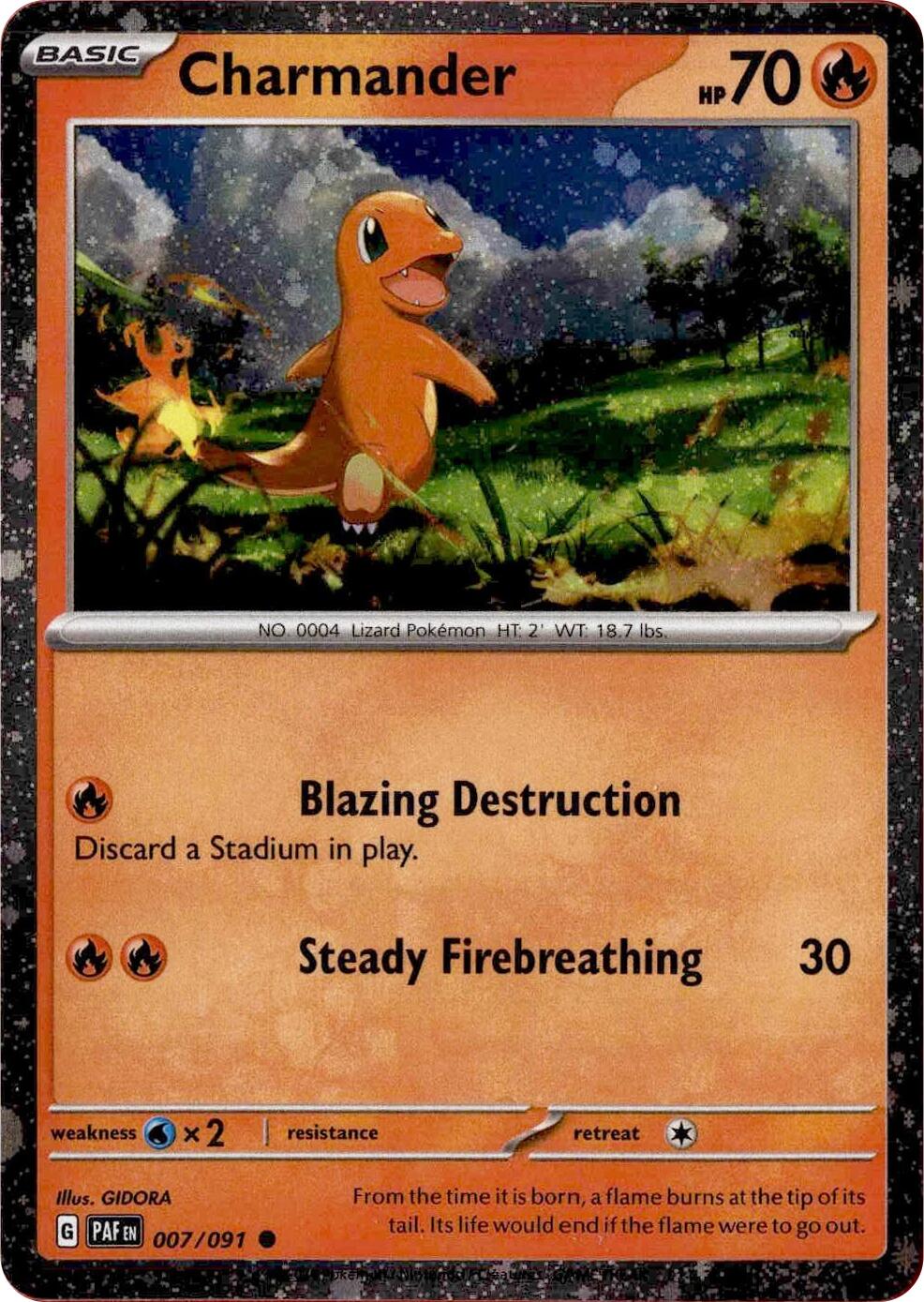 Charmander (007/091) (Cosmos Holo) [Scarlet & Violet: Paldean Fates] - Pokémon - Card Brawlers | Quebec | Canada |
