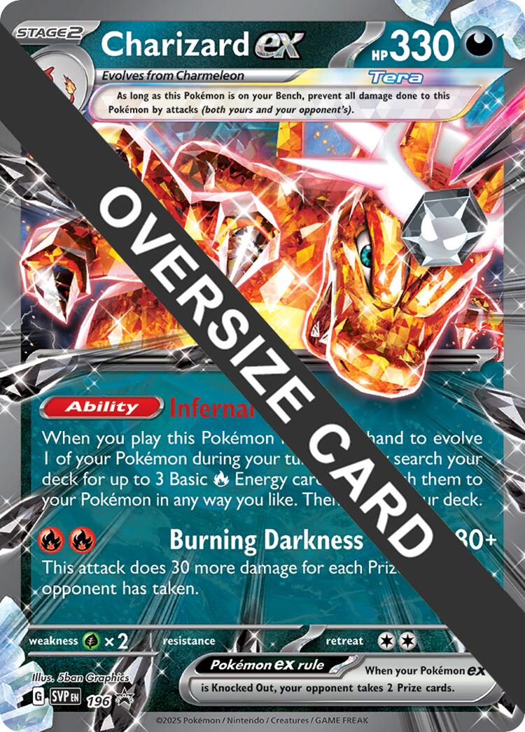 Charizard EX (196) (Jumbo Card) [Scarlet & Violet: Black Star Promos] - Pokémon - Card Brawlers | Quebec | Canada |