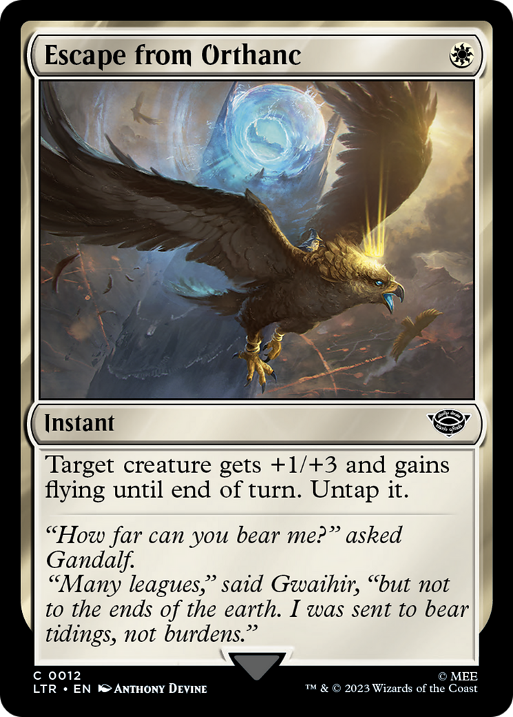 Escape from Orthanc [The Lord of the Rings: Tales of Middle-Earth] - Magic: The Gathering - Card Brawlers | Quebec | Canada |