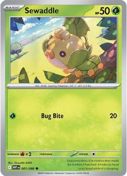 Sewaddle (001/086) [Scarlet & Violet: White Flare] - Pokémon - Card Brawlers | Quebec | Canada |