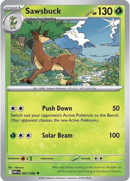 Sawsbuck (007/086) [Scarlet & Violet: White Flare] - Pokémon - Card Brawlers | Quebec | Canada |