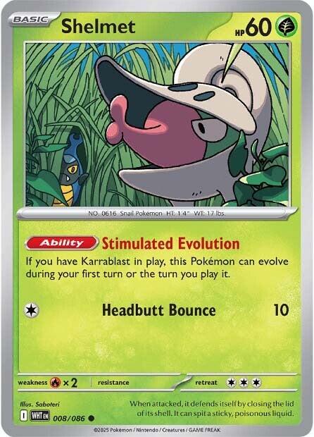 Shelmet (008/086) [Scarlet & Violet: White Flare] - Pokémon - Card Brawlers | Quebec | Canada |