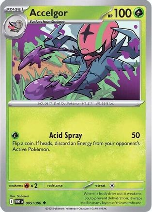 Accelgor (009/086) [Scarlet & Violet: White Flare] - Pokémon - Card Brawlers | Quebec | Canada |