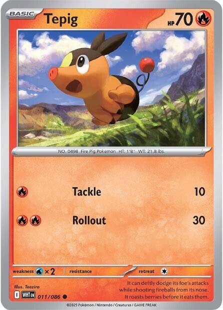 Tepig (011/086) [Scarlet & Violet: White Flare] - Pokémon - Card Brawlers | Quebec | Canada |