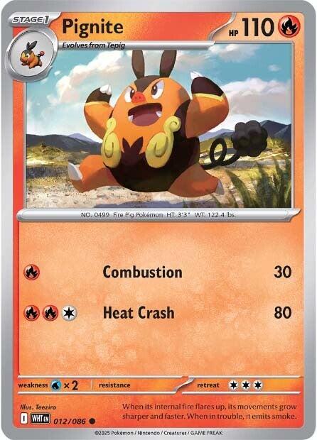 Pignite (012/086) [Scarlet & Violet: White Flare] - Pokémon - Card Brawlers | Quebec | Canada |