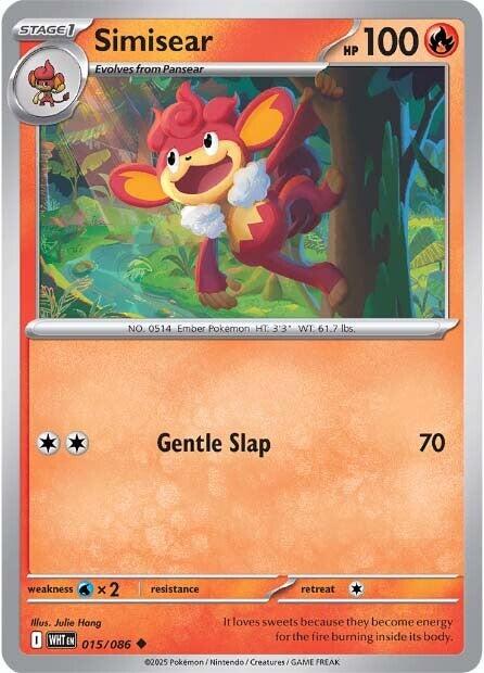 Simisear (015/086) [Scarlet & Violet: White Flare] - Pokémon - Card Brawlers | Quebec | Canada |