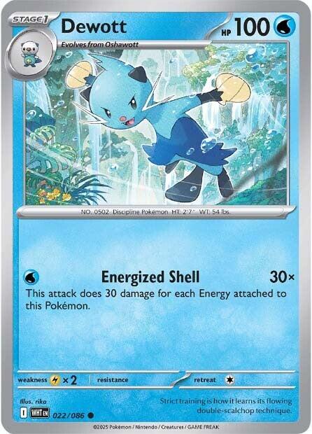 Dewott (022/086) [Scarlet & Violet: White Flare] - Pokémon - Card Brawlers | Quebec | Canada |