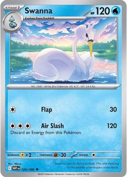 Swanna (026/086) [Scarlet & Violet: White Flare] - Pokémon - Card Brawlers | Quebec | Canada |