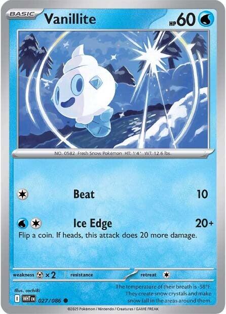 Vanillite (027/086) [Scarlet & Violet: White Flare] - Pokémon - Card Brawlers | Quebec | Canada |