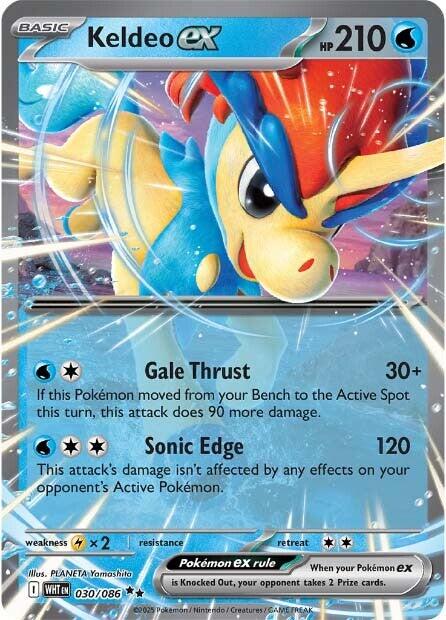 Keldeo ex (030/086) [Scarlet & Violet: White Flare] - Pokémon - Card Brawlers | Quebec | Canada |