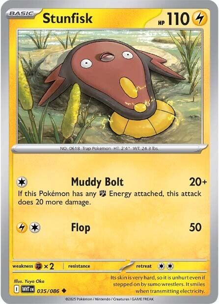 Stunfisk (035/086) [Scarlet & Violet: White Flare] - Pokémon - Card Brawlers | Quebec | Canada |