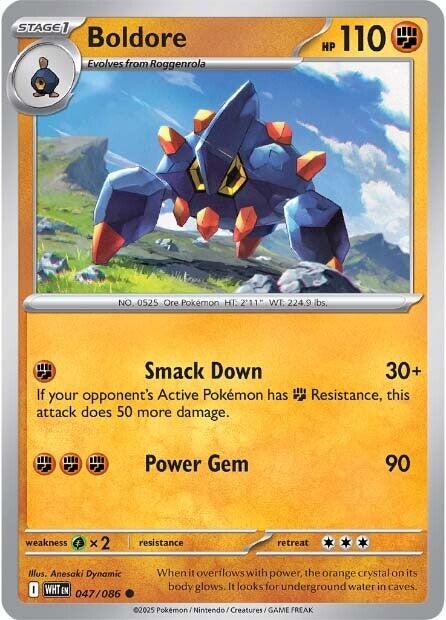 Boldore (047/086) [Scarlet & Violet: White Flare] - Pokémon - Card Brawlers | Quebec | Canada |