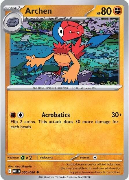 Archen (050/086) [Scarlet & Violet: White Flare] - Pokémon - Card Brawlers | Quebec | Canada |