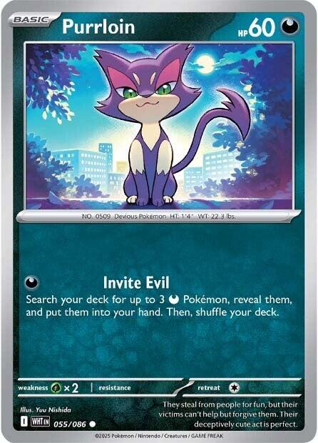 Purrloin (055/086) [Scarlet & Violet: White Flare] - Pokémon - Card Brawlers | Quebec | Canada |