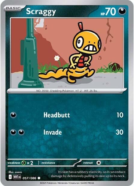 Scraggy (057/086) [Scarlet & Violet: White Flare] - Pokémon - Card Brawlers | Quebec | Canada |