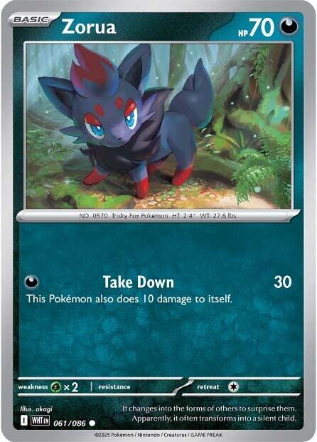 Zorua (061/086) [Scarlet & Violet: White Flare] - Pokémon - Card Brawlers | Quebec | Canada |