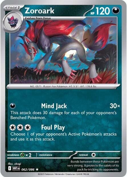 Zoroark (062/086) [Scarlet & Violet: White Flare] - Pokémon - Card Brawlers | Quebec | Canada |