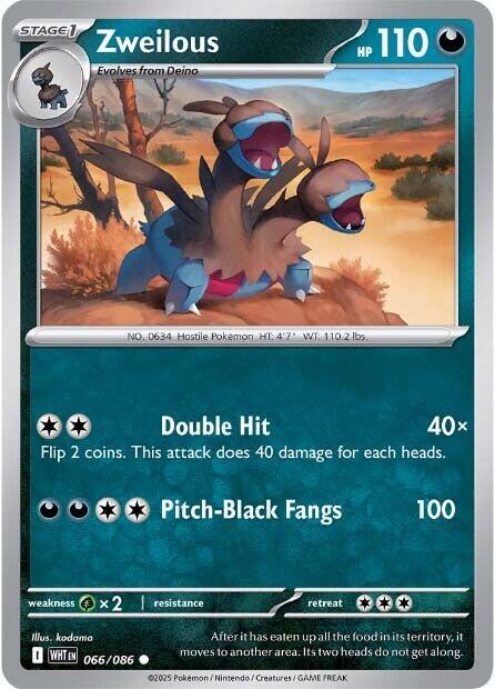 Zweilous (066/086) [Scarlet & Violet: White Flare] - Pokémon - Card Brawlers | Quebec | Canada |