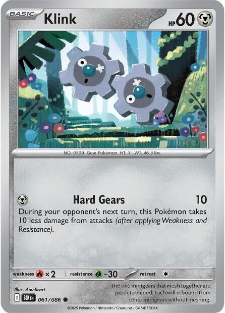 Klink (061/086) [Scarlet & Violet: Black Bolt] - Pokémon - Card Brawlers | Quebec | Canada |