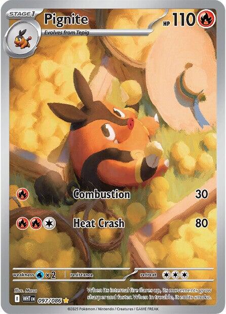 Pignite (097/086) [Scarlet & Violet: White Flare] - Pokémon - Card Brawlers | Quebec | Canada |