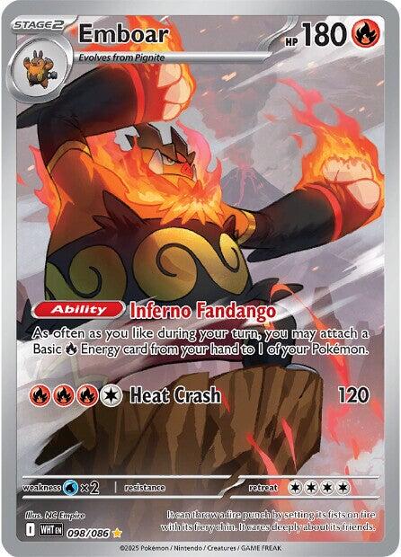 Emboar (098/086) [Scarlet & Violet: White Flare] - Pokémon - Card Brawlers | Quebec | Canada |