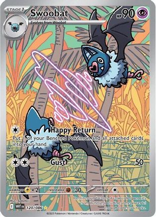 Swoobat (120/086) [Scarlet & Violet: White Flare] - Pokémon - Card Brawlers | Quebec | Canada |