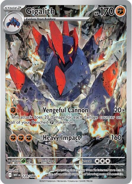Gigalith (129/086) [Scarlet & Violet: White Flare] - Pokémon - Card Brawlers | Quebec | Canada |