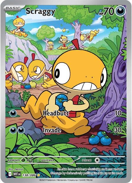 Scraggy (138/086) [Scarlet & Violet: White Flare] - Pokémon - Card Brawlers | Quebec | Canada |