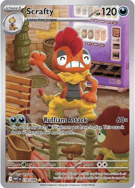 Scrafty (139/086) [Scarlet & Violet: White Flare] - Pokémon - Card Brawlers | Quebec | Canada |