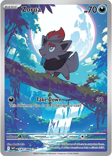 Zorua (142/086) [Scarlet & Violet: White Flare] - Pokémon - Card Brawlers | Quebec | Canada |