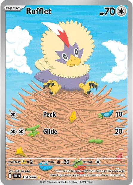 Rufflet (154/086) [Scarlet & Violet: Black Bolt] - Pokémon - Card Brawlers | Quebec | Canada |