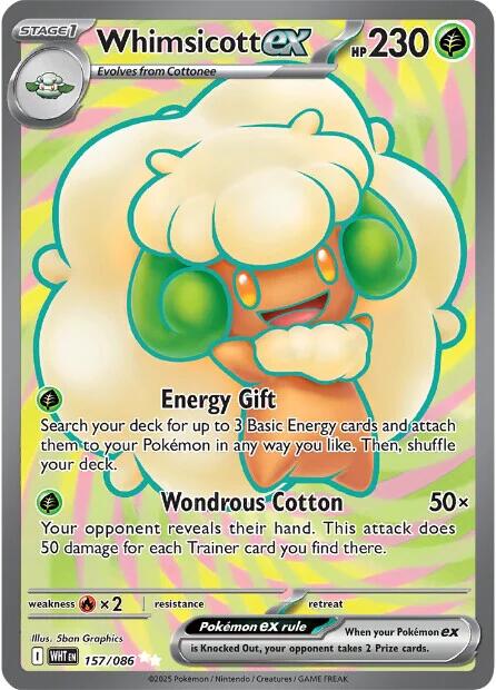 Whimsicott ex (157/086) [Scarlet & Violet: White Flare] - Pokémon - Card Brawlers | Quebec | Canada |