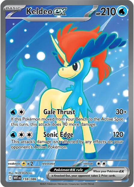 Keldeo ex (159/086) [Scarlet & Violet: White Flare] - Pokémon - Card Brawlers | Quebec | Canada |