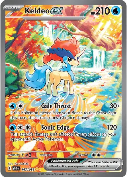 Keldeo ex (167/086) [Scarlet & Violet: White Flare] - Pokémon - Card Brawlers | Quebec | Canada |