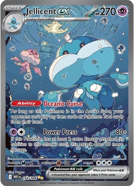 Jellicent ex (168/086) [Scarlet & Violet: White Flare] - Pokémon - Card Brawlers | Quebec | Canada |
