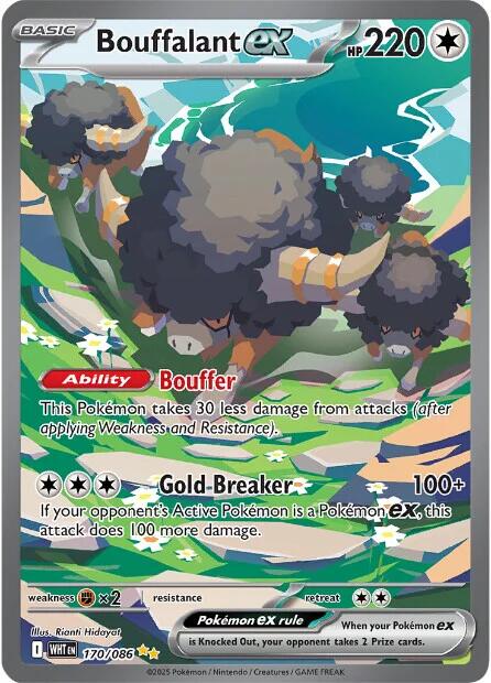 Bouffalant ex (170/086) [Scarlet & Violet: White Flare] - Pokémon - Card Brawlers | Quebec | Canada |