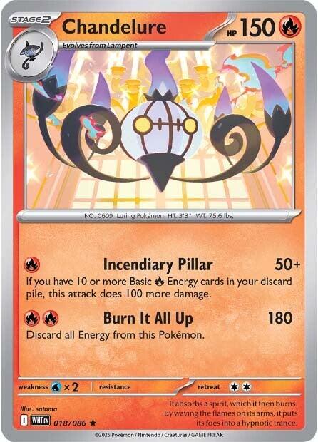 Chandelure (018/086) [Scarlet & Violet: White Flare] - Pokémon - Card Brawlers | Quebec | Canada |
